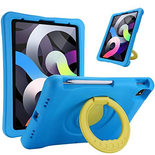 Procase Kinderhoes voor iPad Air 4 10.9 inch 2020 / iPad Pro 11 2020 / iPad Pro 11 2018, Duurzaam Schokbestendig Lichtgewicht Kindervriendelijke Hoes met Standaard -Blauw