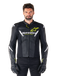 Alpinestars Veste en cuir Faster V3 Airflow Noir Blanc Jaune Fluo Taille 48