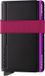Secrid Bandwallet Portefeuille Aluminium Cuir Noir