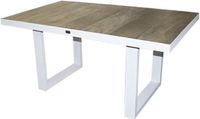 {"int": null, "string": "Trestino"} Trestino Rovereto Coffee Table - 146x85x67 cm - Brown/White - Ceramic Top - Rectangular