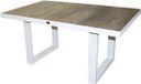 {"int": null, "string": "Trestino"} Trestino Rovereto Coffee Table - 146x85x67 cm - Brown/White - Ceramic Top - Rectangular
