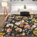 PETTI Artigiani Italiani Winterdekbed voor tweepersoonsbed, effen kleur en digitale bloemenprint 06 01, 100% hypoallergene microvezel, gemaakt in Italië