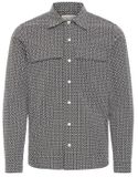 Casual Friday Icecat Shirt Casual Friday Borgh Lange Mouw Katoen Zwart L