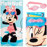 CERDÁ LIFE'S LITTLE MOMENTS Disney Minnie Mouse Strandlaken Set met Zwembril