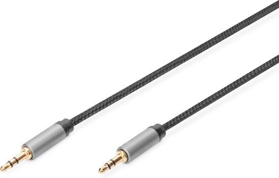 Digitus DB-510110-018-S audio kabel 1,8 meter 3.5mm Zwart