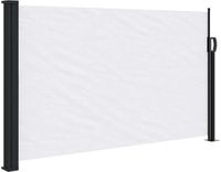 vidaXL Windscherm uittrekbaar 120x500 cm wit