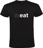 Sol's M EAT Heren T-shirt - Zwart - Maat M