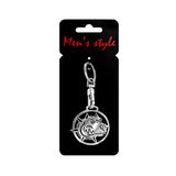 RVS sleutelhanger - 'Pitbull 2' (Zilver)