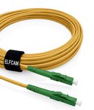 Elfcam® Glasvezelkabel LC/APC naar LC/APC, Simplex-monomode, 9/125 μm, optische kabel, LSZH (1 m)