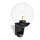 Steinel Buitenwandlamp L 595 S zwart met bewegingsmelder