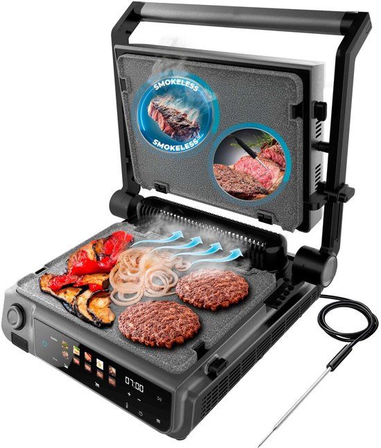 Cecotec Rock'nGrill 2000 Smash PerfectCook Elektrische Grill