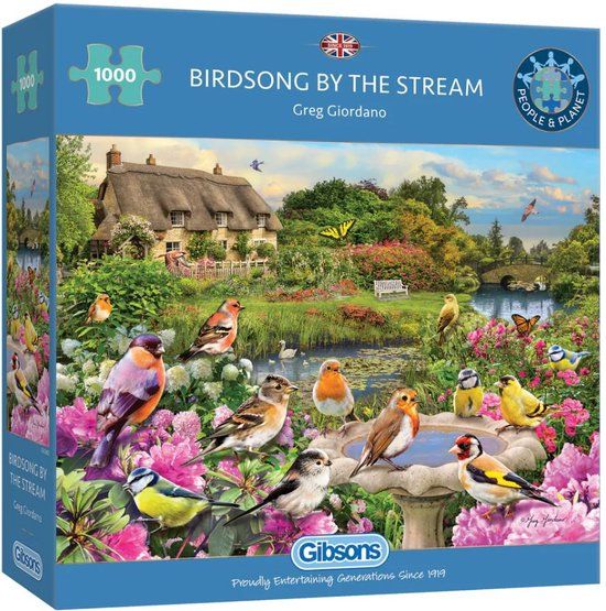Birdsong by the Stream 1000 Piece Jigsaw Puzzle - Greg Giordano - Gibsons