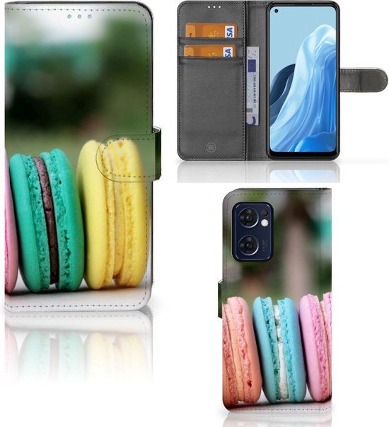 B2Ctelecom GSM Hoesje OPPO Find X5 Lite / Reno 7 5G - Flipcover - Macarons