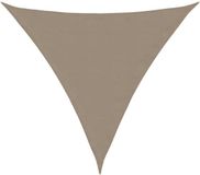 Merkloos Zonnezeil - Driehoek - XXL - 6 x 6 x 6 m - Grijs - Polyester - Waterafstotend & UV-bestendig - Inclusief Bevestigingstouwen