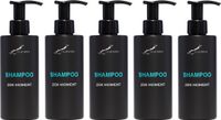 Claudius Cosmetics B.V. Zen Moment Shampoo 300 ml - met pomp - zwarte fles - set van 5 stuks