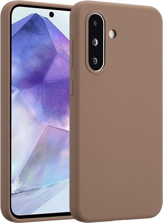 Accezz Liquid Silicone Backcover voor Samsung Galaxy A36 / A56 (5G) - Lichtbruin
