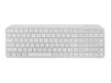 Mars Gaming MK-SILENKEYS, Portugees, Draadloos Compact Full-Format Toetsenbord, Laag Profiel, Stille Schaar Schakelaars, Copilot AI-toets, Bluetooth 5.1 Dual + 2.4GPRO, 200u Batterij, PC/Mac, Wit