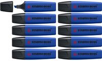 STABILO BOSS ORIGINAL Markeerstift Wildflower Ultramarijn blauw Doos 10 Stuks