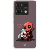 Maniacase Coque Pour Xiaomi Redmi Note 13 Pro 5g Bébé Deadpool avec Licorne
