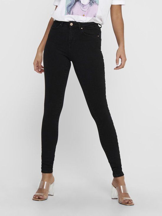 ONLY ONLPOWER MID PH UP SK DNM REA3659 NOOS Women's Jeans - Black - Size XL/32