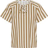Saint Tropez ZalindaSZ SS Blouse Dames Blouse - Tiger's Eye Ice Stripe