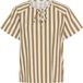 Saint Tropez ZalindaSZ SS Blouse Dames Blouse - Tiger's Eye Ice Stripe