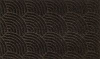 Kleen-Tex Dune Deurmat Waves - 45 x 75cm - Dark Brown