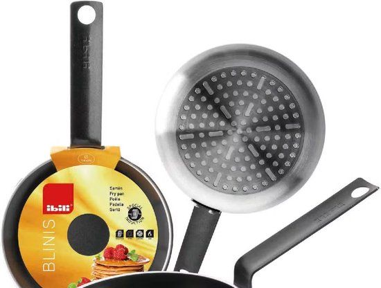 Ibili Blini Pan 14 cm - Inductie - Dubbele Anti-aanbaklaag