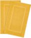 Hammetex badmattenset (2 stuks), 100% katoenen douchemat voor de badkamer, absorberende wasbare badmatten 51x86 cm, mosterdgeel