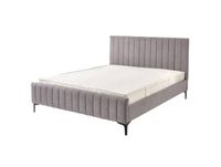 Lit en tissu gris 160 x 200cm