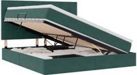 vidaXL Bed met opbergruimte en matras Donkergroen 180 x 200 cm Fluweel