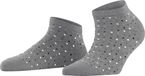 FALKE Multispot kort gedessineerd katoen sneakersokken enkelsokken dames grijs - maat 39-42