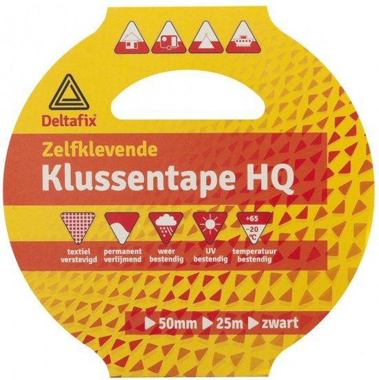 Deltafix Duct Tape Zwart - 50mm x 25m