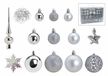 G. Wurm Set de décorations de Noël Plastique Argent 111 pièce(s)