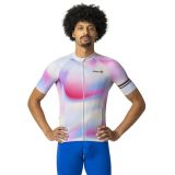 agu Gradient Swirl Maillot de cyclisme - Maillot de cyclisme Hommes - Aérodynamique - Respirant - Séchage rapide - Multicolore - Fermeture éclair YKK - Poche arrière étanche