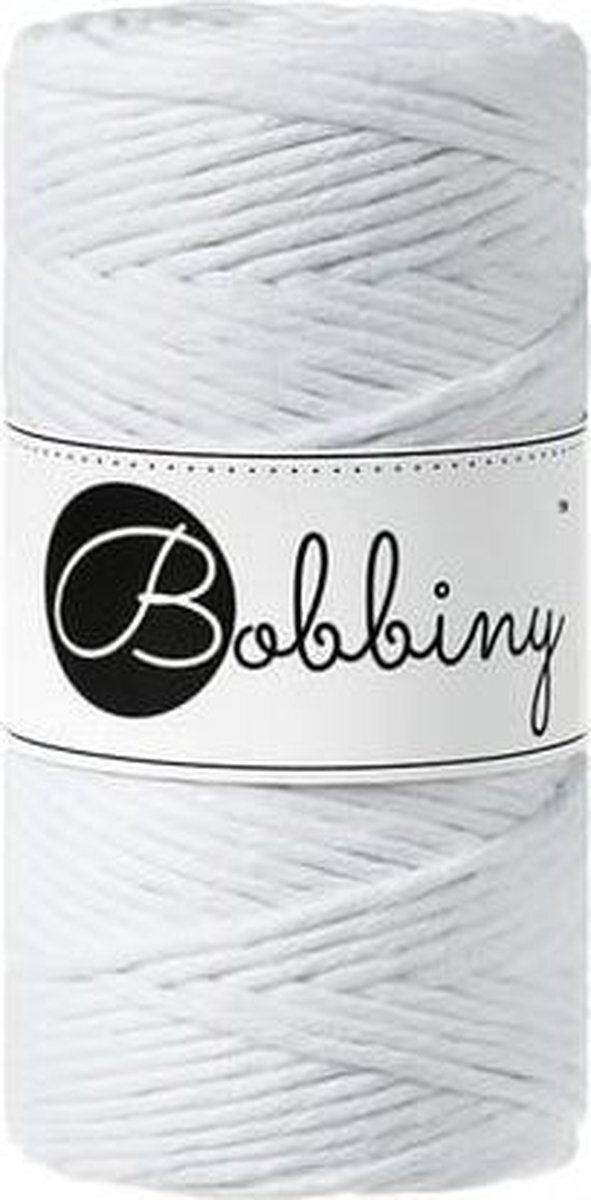 Bobbiny Macramé cord 3mm White Wit