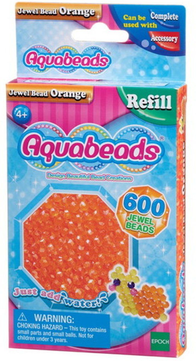 AquaBeads Oranje Juweelparels - Hobbypakket - 5054131326787
