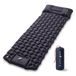 EVOCAMP zelfopblazende slaapmat ultralicht, campingmatras 195 x 60 cm, met geïntegreerde voetpomp en kussen, luchtmatras voor camping, klein pakformaat, outdoor slaapmat, tot 150 kg, donkerblauw