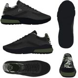 Kappa Kindertrainers Saigon camo Unisex Zwart/Groen Synthetisch/Textiel Rubber Harde zool Veters 35