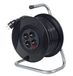 as - Schwabe enrouleur de câble 20 m, IP20 intérieur, 4 prises, disjoncteur thermique de protection, noir