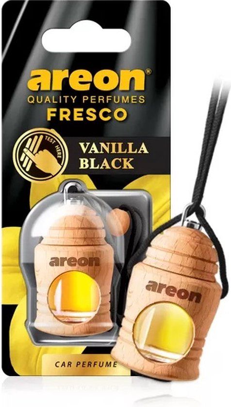 Areon Fresco Autogeur Vanille Zwart