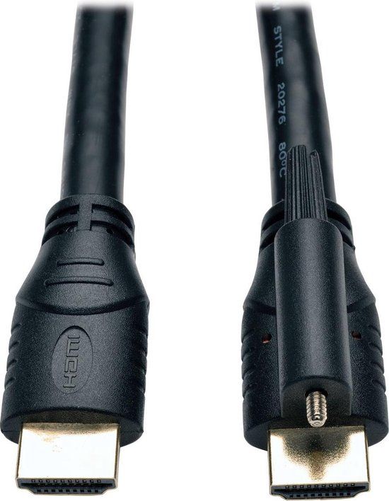 Tripp Lite P569-006-LOCK HDMI kabel 1,83 m HDMI Type A (Standaard) Zwart