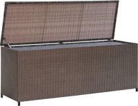 vidaXL Tuinbox 120x50x60 cm poly rattan bruin