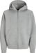 JACK&JONES JCOCOVER SCUBA SWEAT ZIP HOOD SN Heren Trui met capuchon Lichtgrijs gemêleerd M