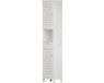 Vicco Riad meuble de salle de bain – 32 x 170 cm avec portes, tiroir et étagère ouverte Blanc