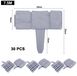 Bordure Bordure flexible en plastique aspect pierre 30 pièces 7,5 mètre Gris