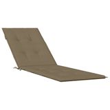 VidaXL Terrasstoelkussen Taupe