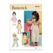 Butterick B6936A Toddlers' Overalls and Dress Sewing Pattern Kit, Design Code B6936, Sizes 1/2-1-2-3-4