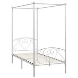 vidaXL Hemelbedframe metaal wit 90x200 cm