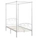vidaXL Hemelbedframe metaal wit 90x200 cm